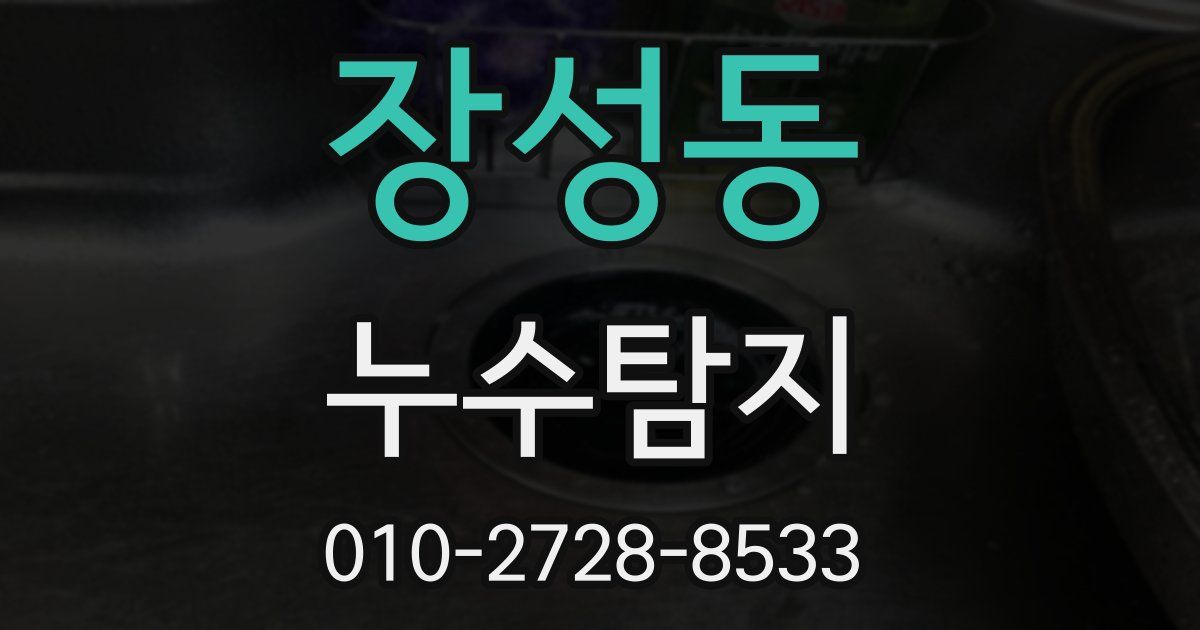 장성동 누수공사