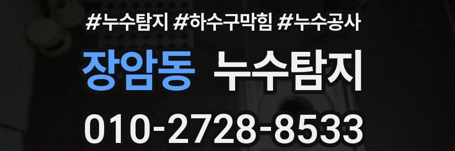장암동 누수탐지업체