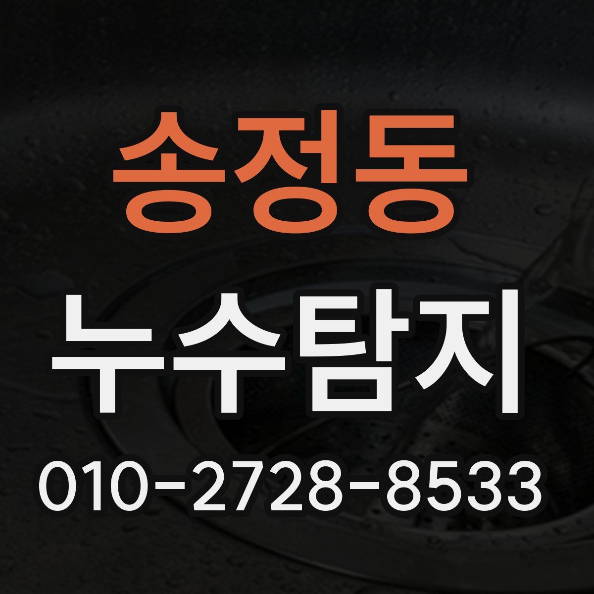 송정동 누수탐지