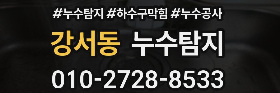 강서동 누수탐지업체