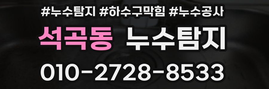 석곡동 누수탐지업체