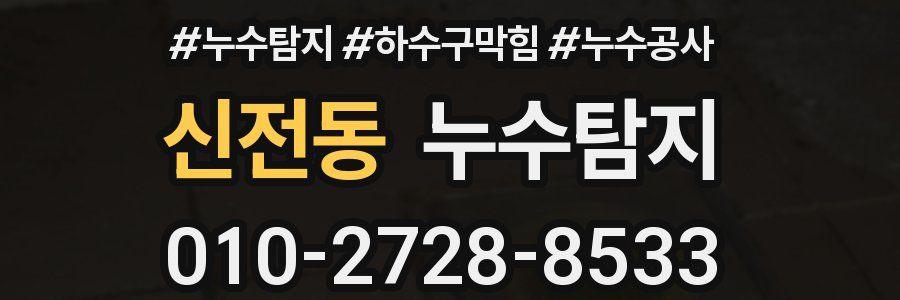 신전동 누수탐지업체