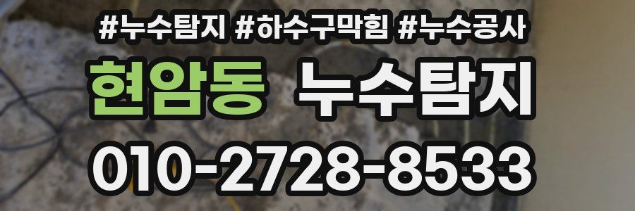 현암동 누수탐지업체