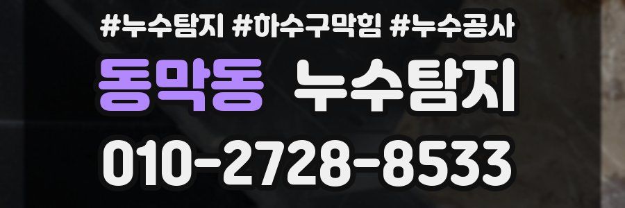 동막동 누수탐지업체