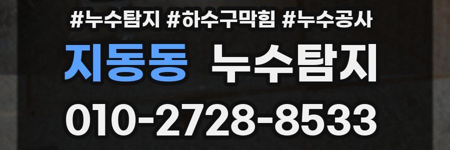 지동동 누수탐지업체