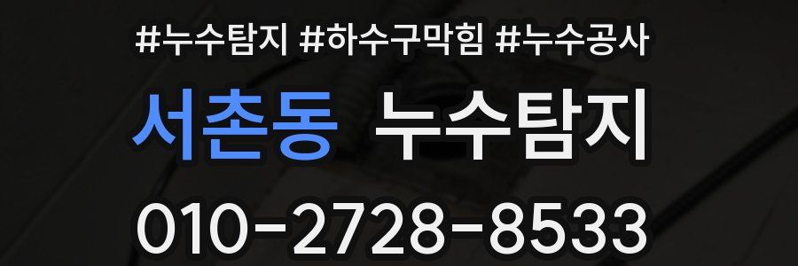 서촌동 누수탐지업체