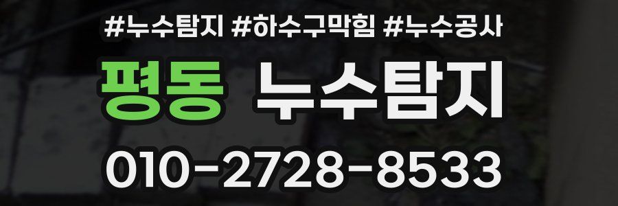 평동 누수탐지업체