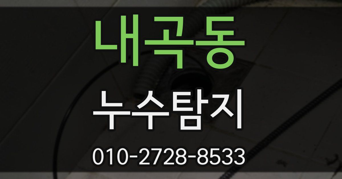 내곡동 누수공사