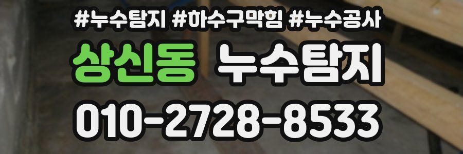 상신동 누수탐지업체