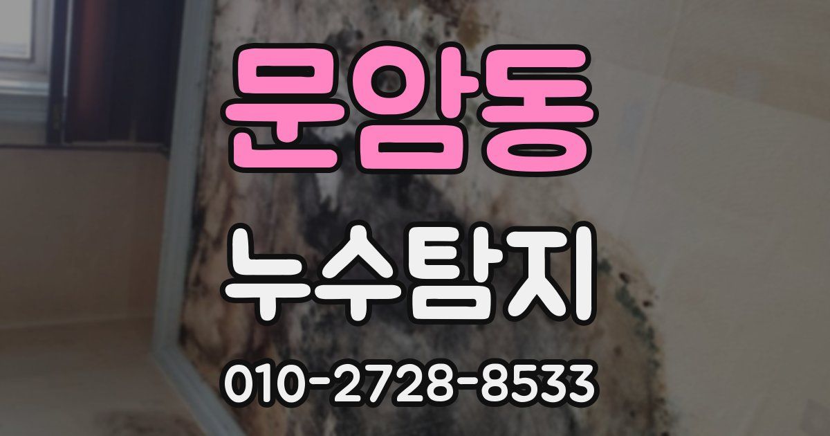 문암동 누수공사