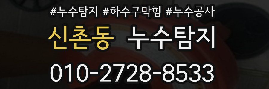신촌동 누수탐지업체