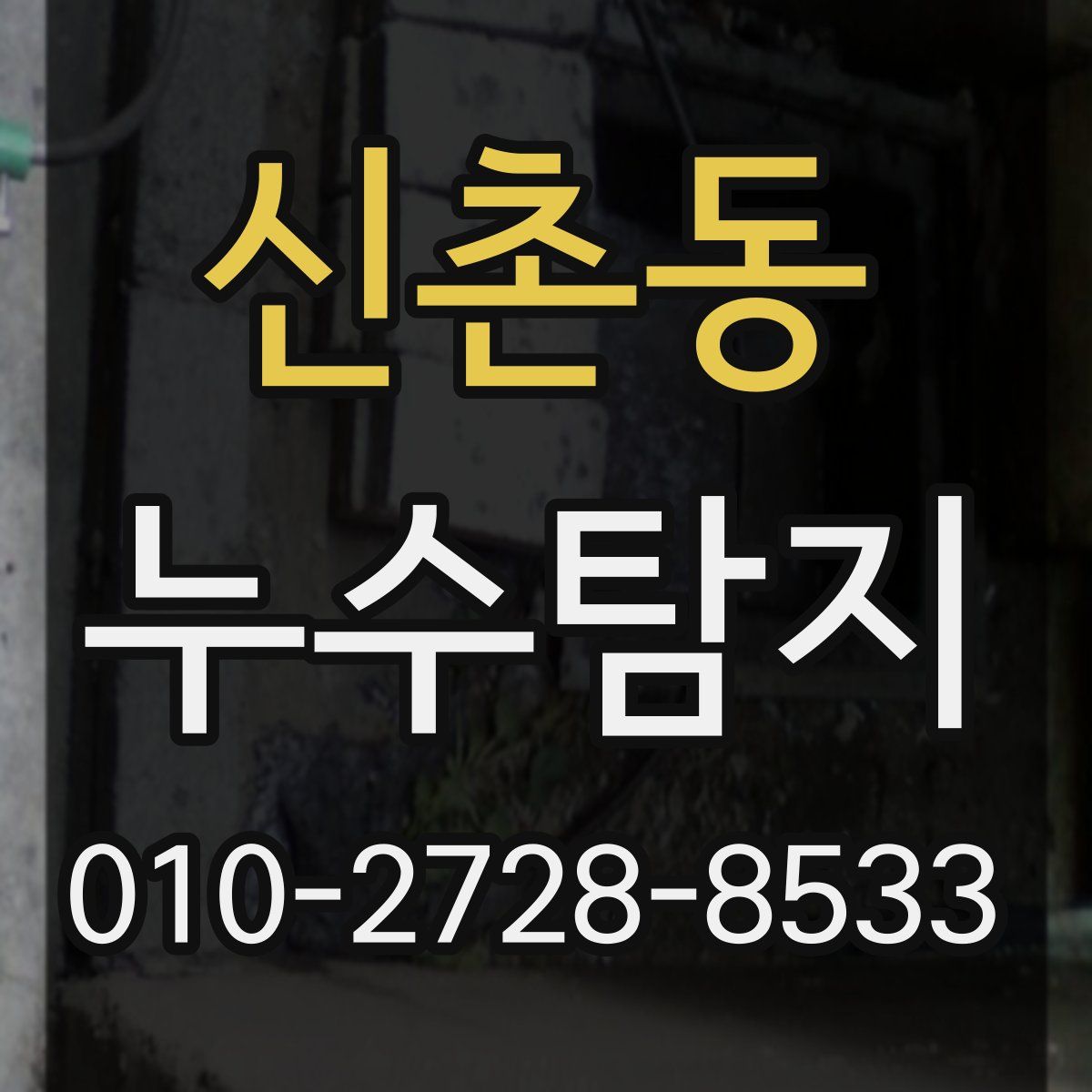 신촌동 누수탐지
