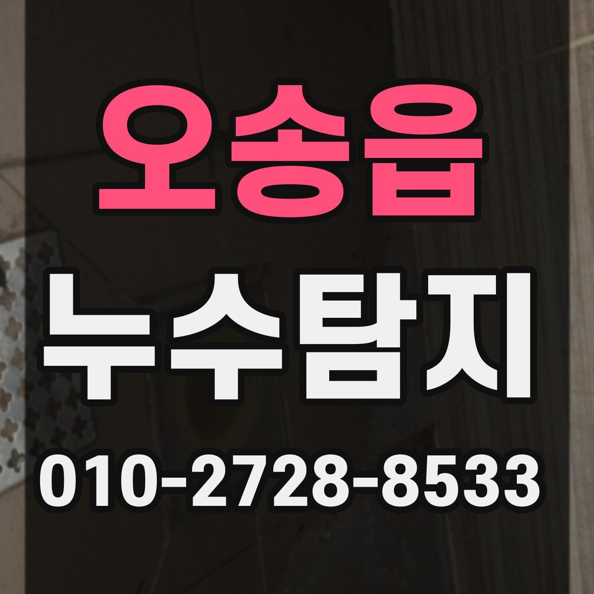 오송읍 누수탐지