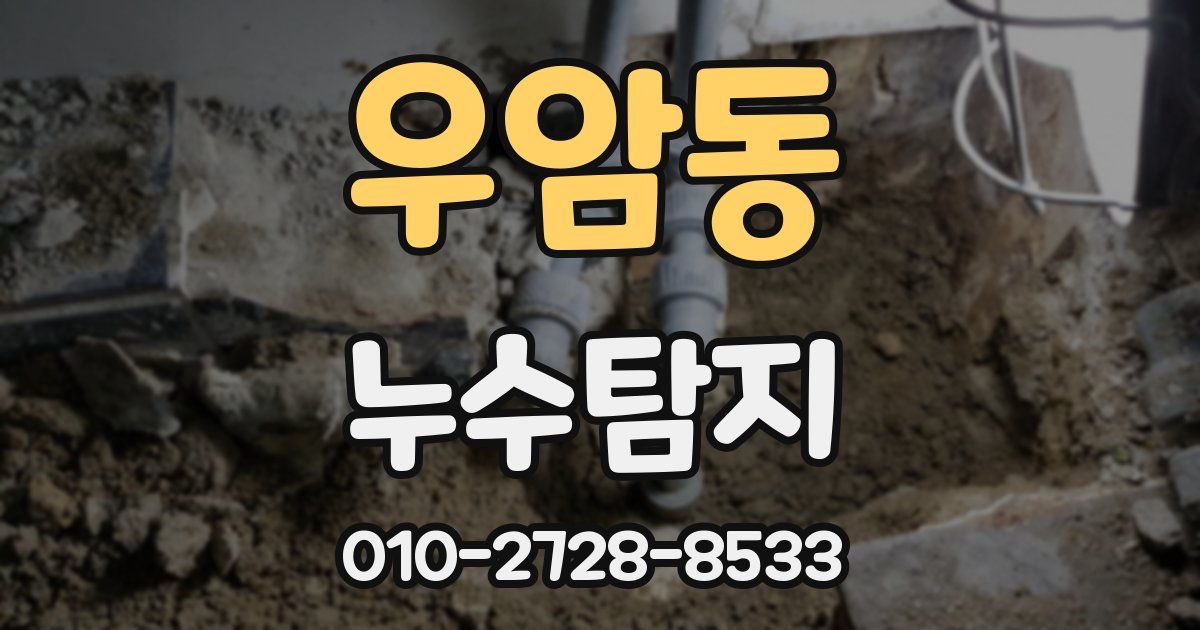 우암동 누수공사