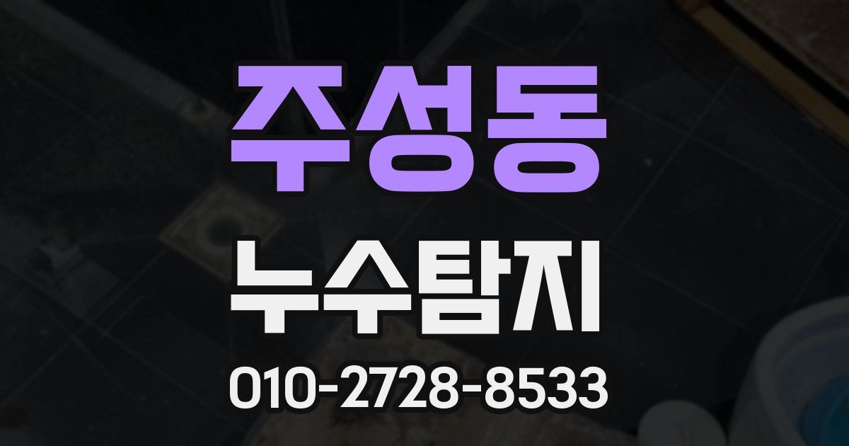 주성동 누수공사