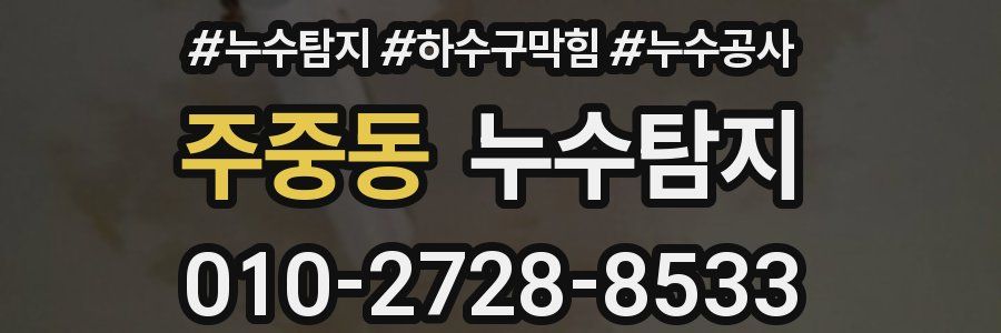 주중동 누수탐지업체