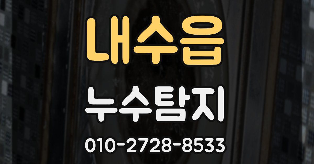 내수읍 누수공사