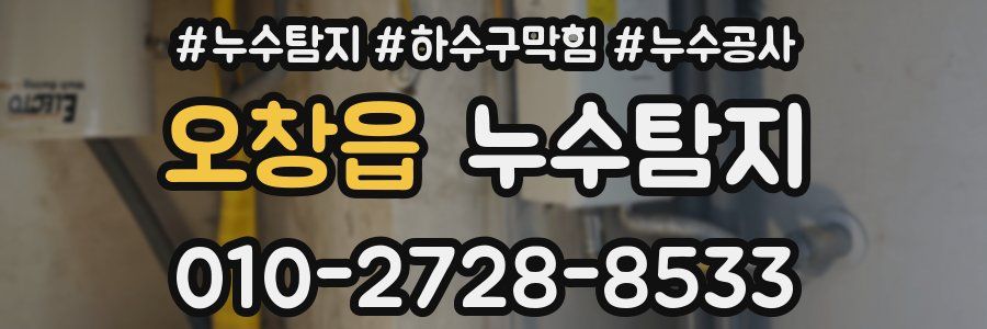 오창읍 누수탐지업체