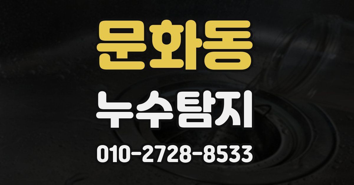 문화동 누수공사