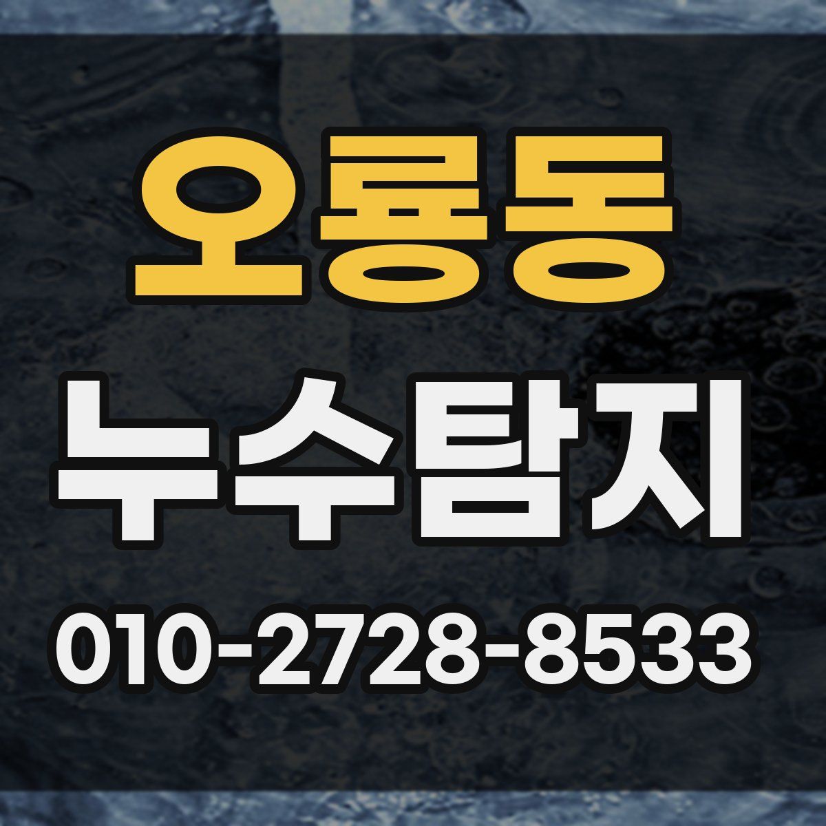 오룡동 누수탐지