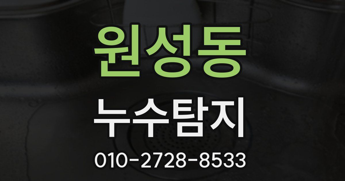 원성동 누수공사