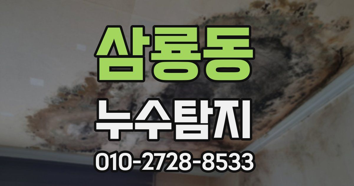 삼룡동 누수공사