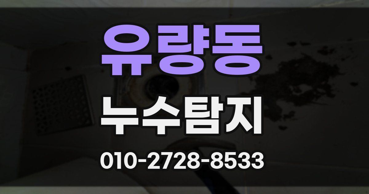 유량동 누수공사