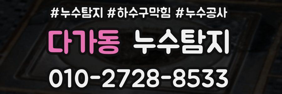 다가동 누수탐지업체