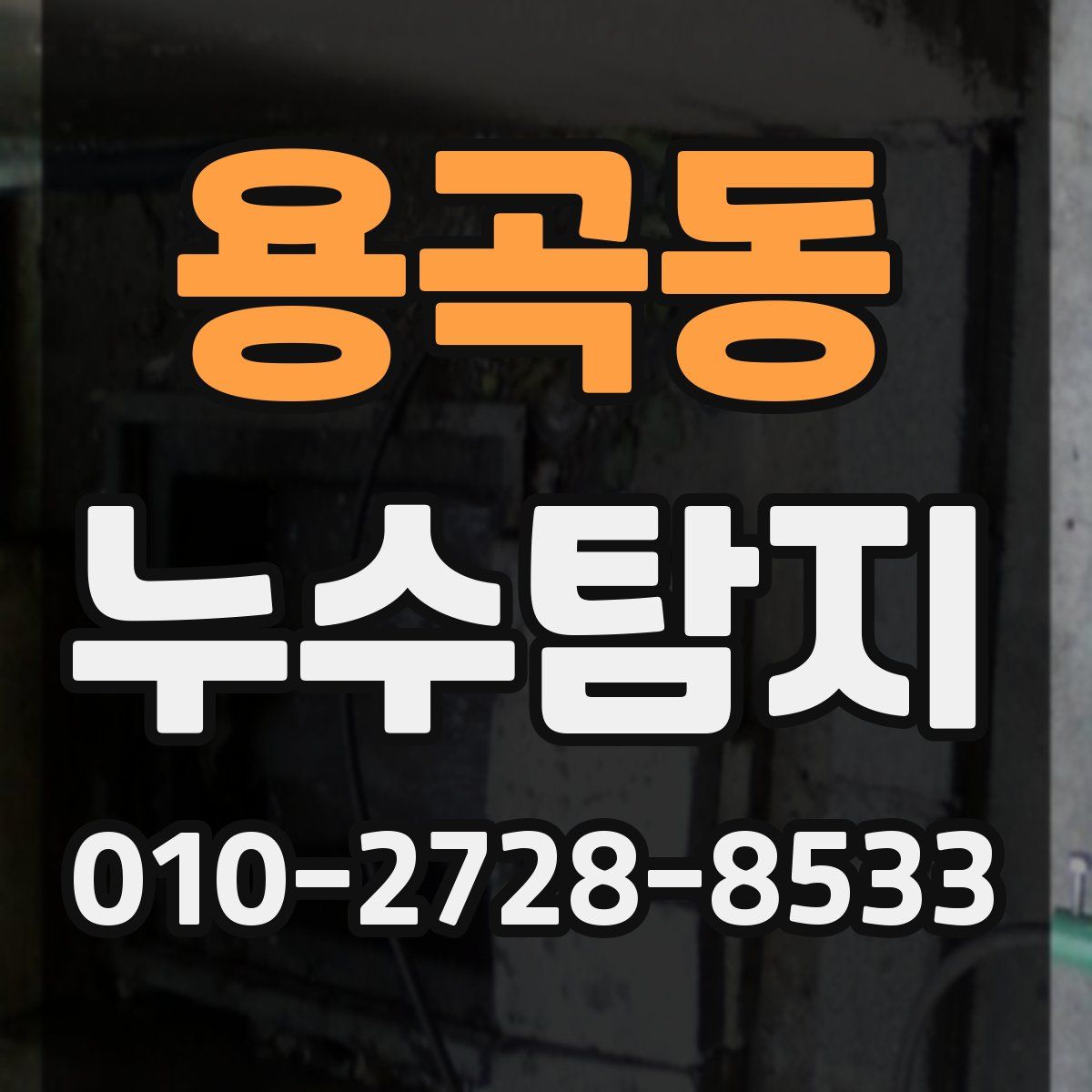 용곡동 누수탐지