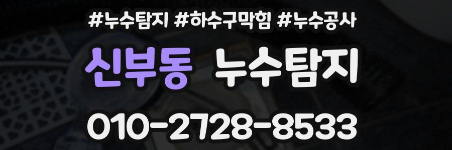 신부동 누수탐지업체
