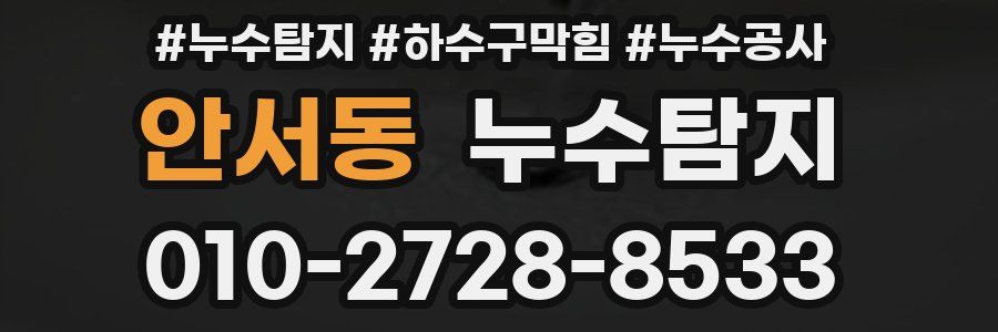 안서동 누수탐지업체