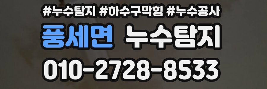 풍세면 누수탐지업체