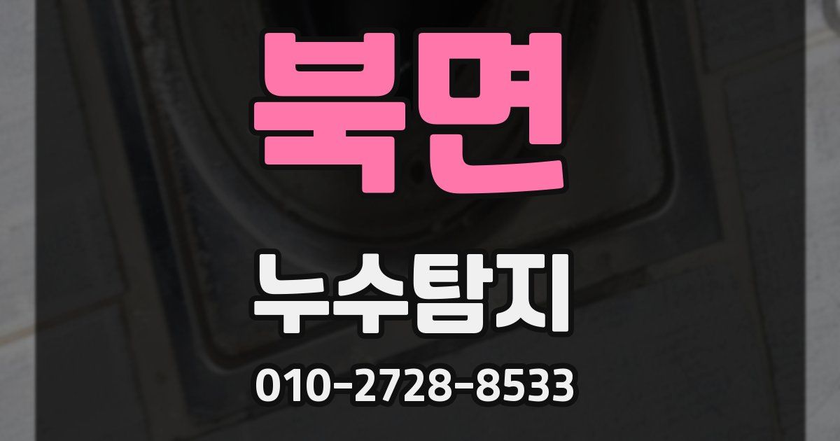 북면 누수공사