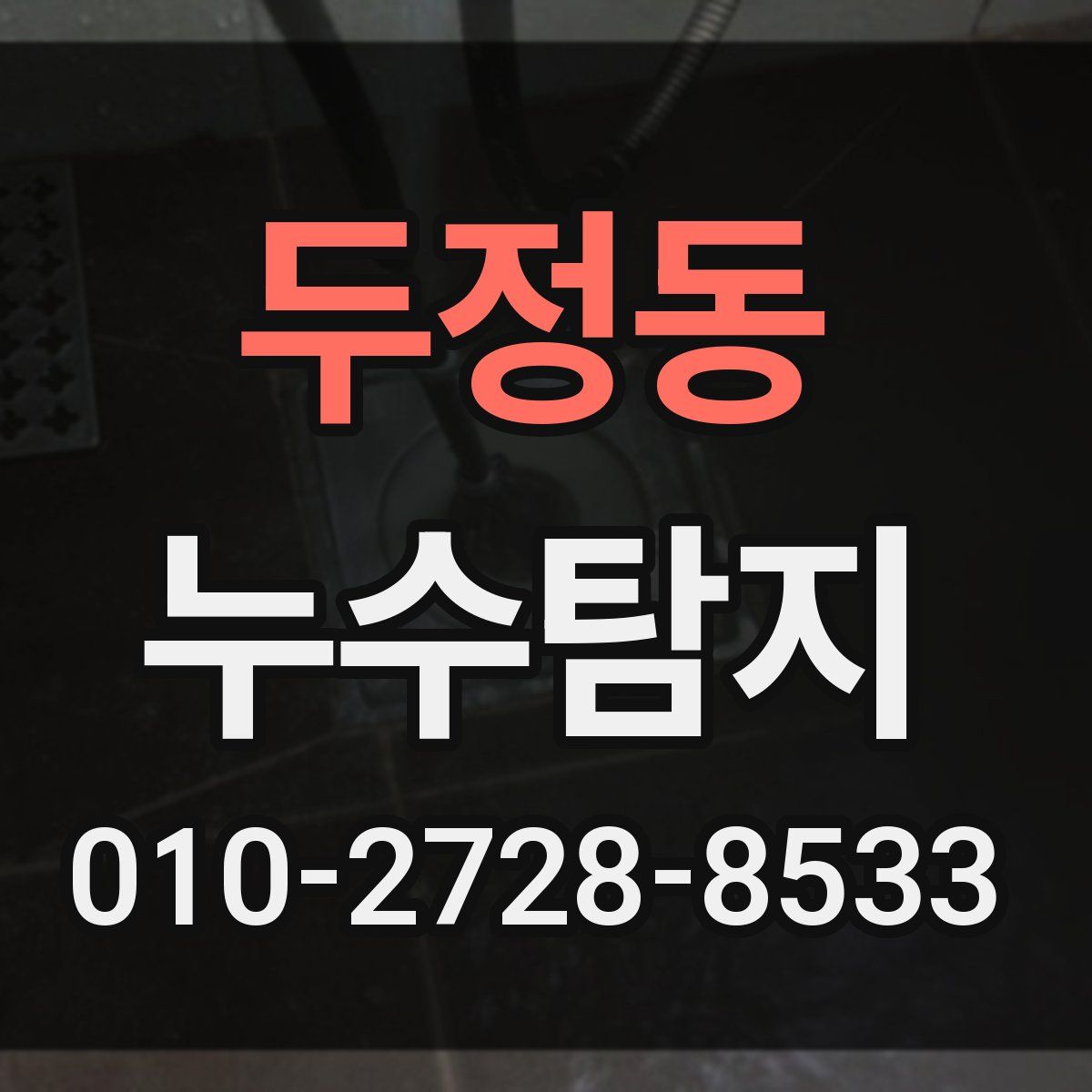 두정동 누수탐지
