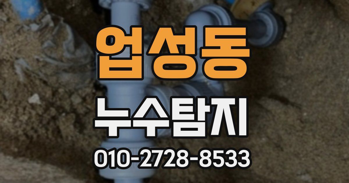 업성동 누수공사
