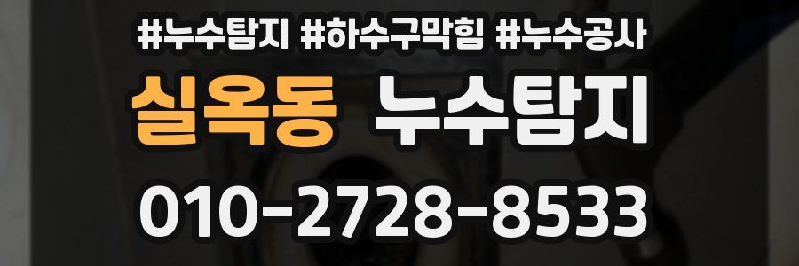실옥동 누수탐지업체