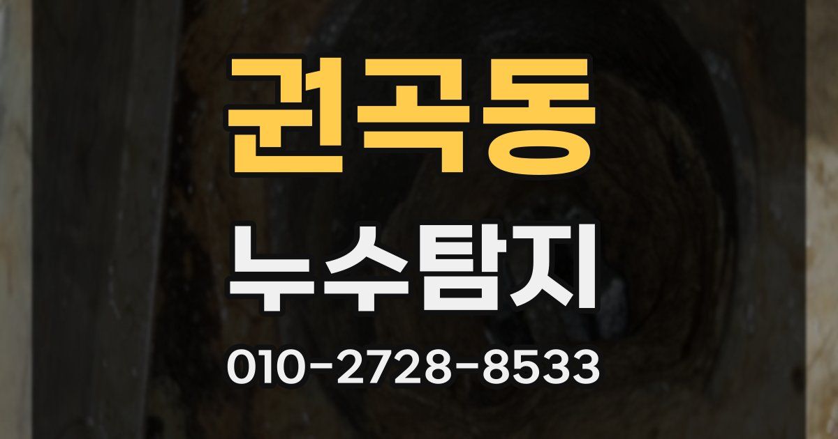 권곡동 누수공사