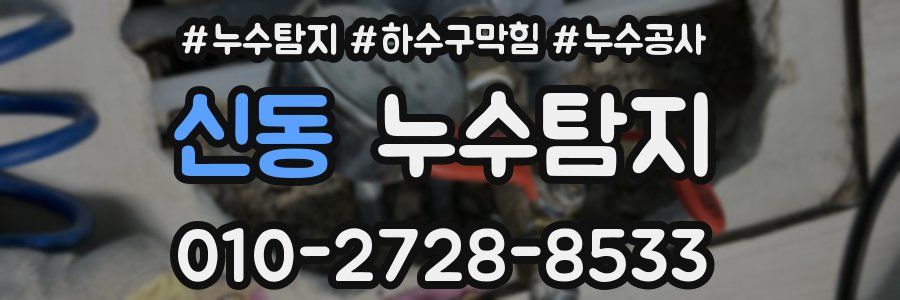 신동 누수탐지업체