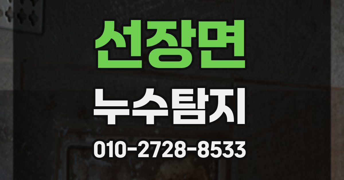 선장면 누수공사