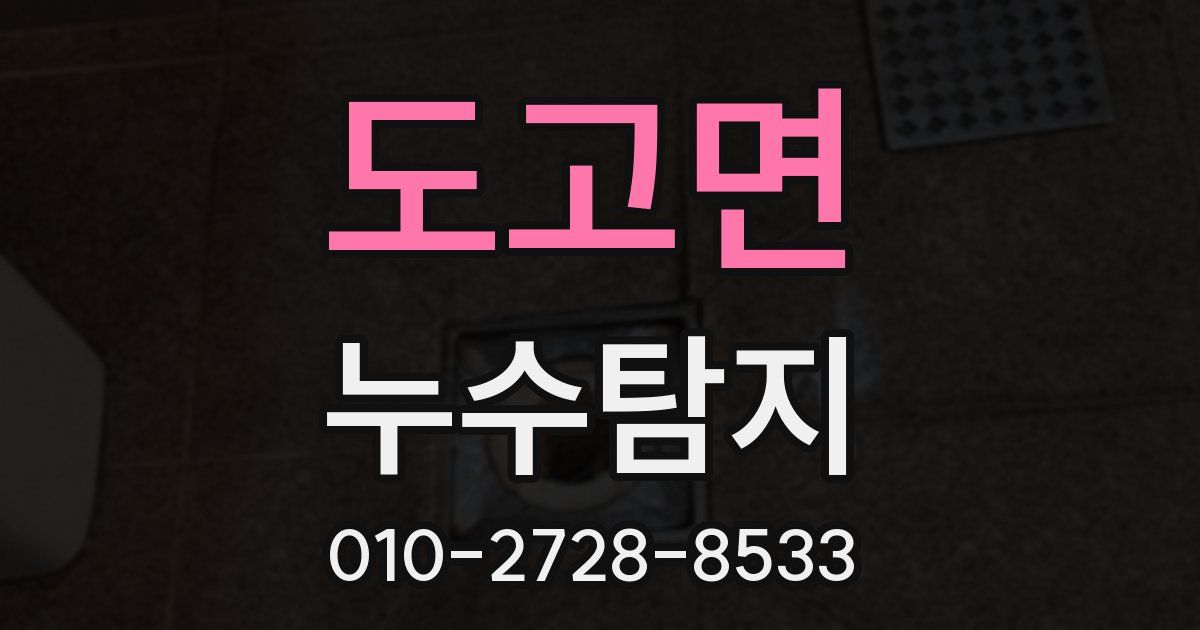도고면 누수공사