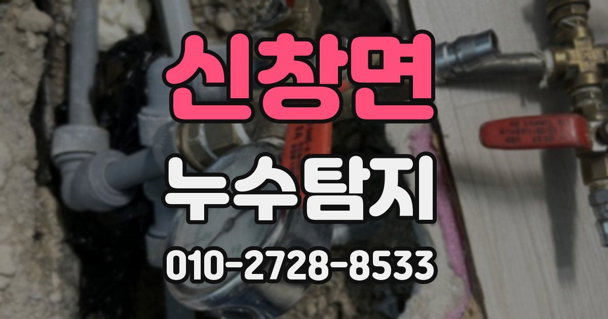 신창면 누수공사