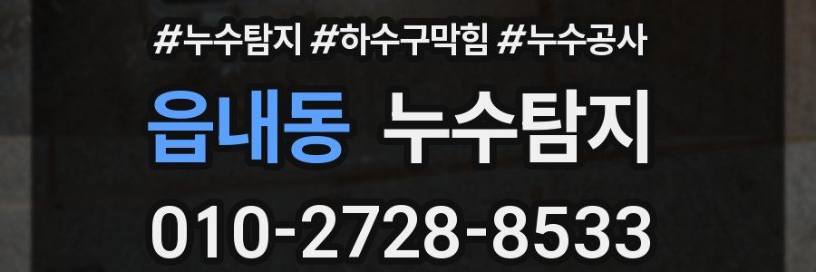 읍내동 누수탐지업체