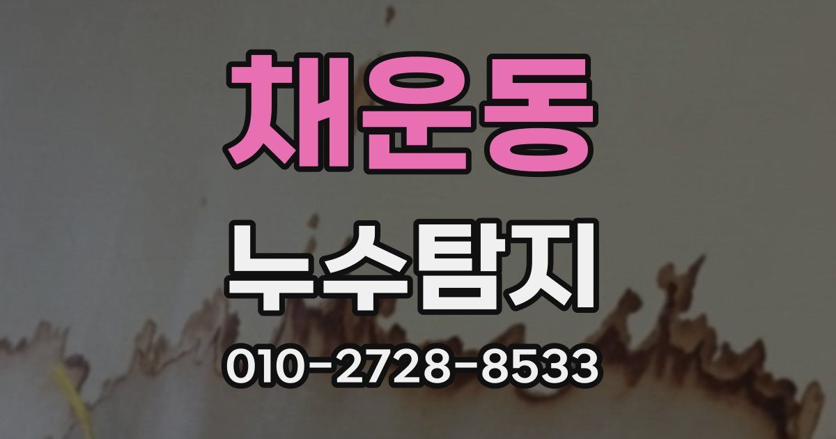 채운동 누수공사