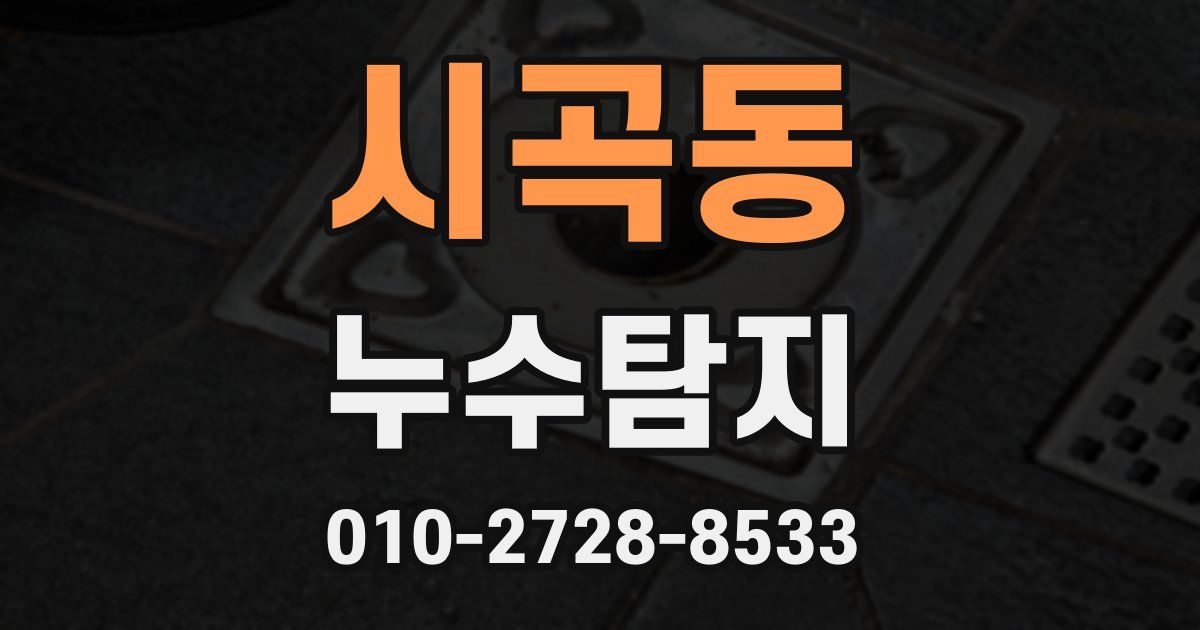 시곡동 누수공사