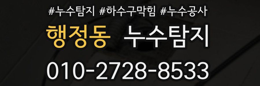 행정동 누수탐지업체