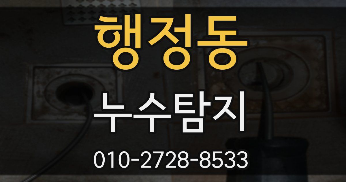 행정동 누수공사