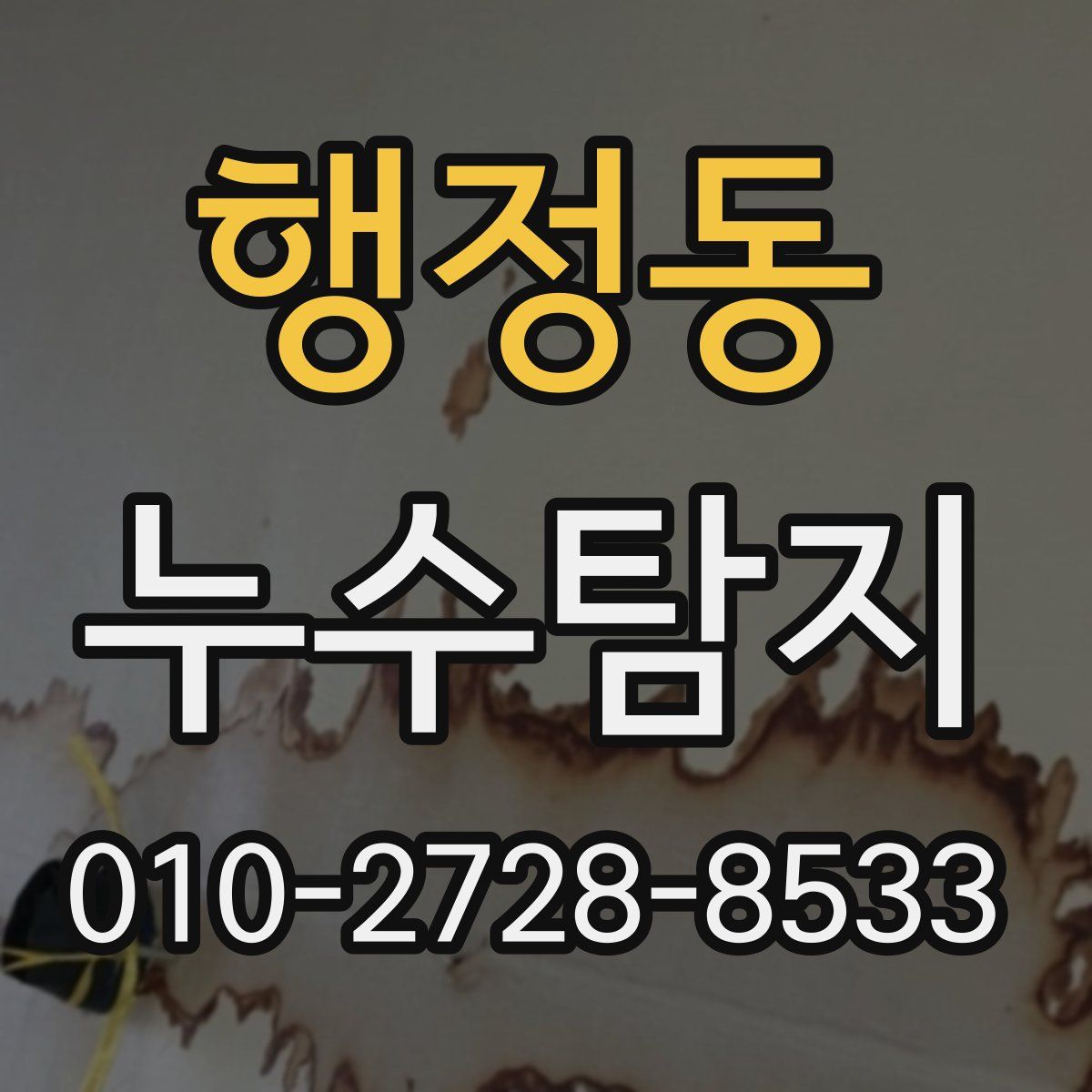 행정동 누수탐지