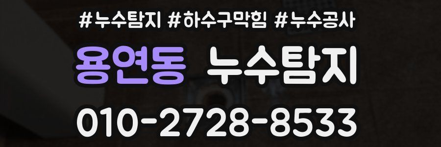 용연동 누수탐지업체