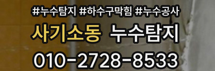 사기소동 누수탐지업체