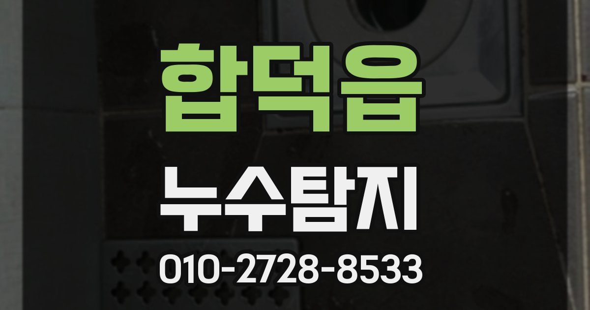 합덕읍 누수공사